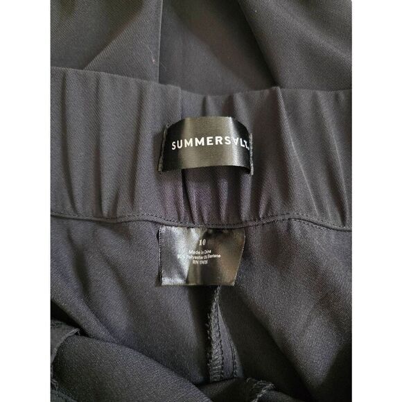 SUMMERSALT $95 The Perfect Wide Leg High Waisted Pant in Black Size 10 - Picture 10 of 11